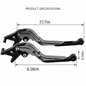 CNC aluminum brake lever for Segway E200P Niu ZEEHO electric moped with 6 position adjustable foldable anti-break design