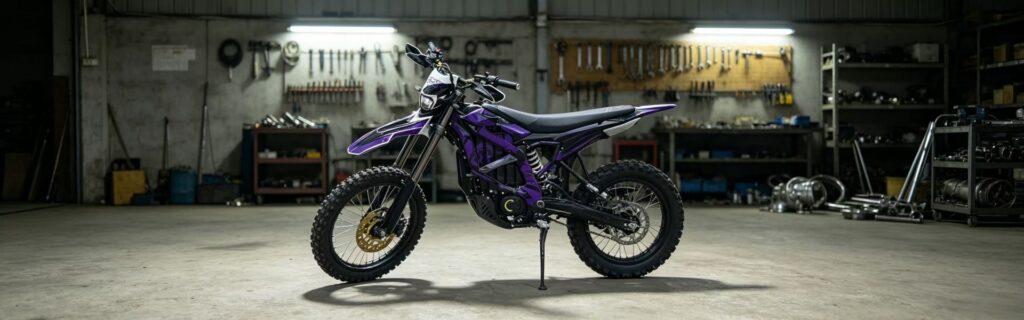 Sur-Ron Ultra Bee electric dirt bike parts and off-road upgrade accessories category banner - shop CNC aluminum performance parts for Ultra Bee