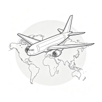 Shipping policy icon – international shipping from China to US and Canada