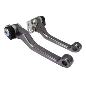 CNC folding adjustable brake lever for Sur-Ron Light Bee and Segway X160, silver anodized finish