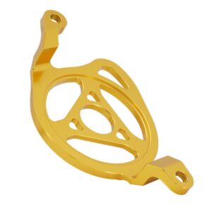 CNC aluminum side motor cover for Sur-Ron Light Bee X/S and Segway X160/X260, gold anodized finish